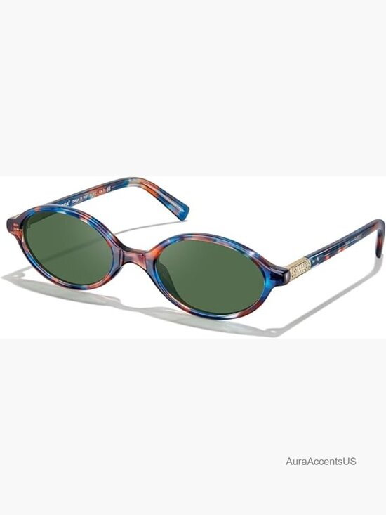 Vintage Oval Acetate Sunglasses UV Protection Polarized Lens Retro main image 7